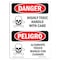 Signmission Safety Sign, OSHA Danger, 10" Height, Rigid Plastic, Highly Toxic Handle With Care Spanish OS-DS-P-710-VS-1355 - alternate 1